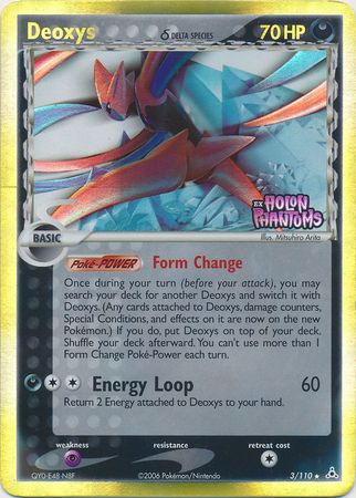 Deoxys (3/110) (Delta Species) (Stamped) [EX: Holon Phantoms] - Comfy Hobbies