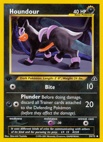 Houndour (39/75) [Neo Discovery 1st Edition] - Comfy Hobbies