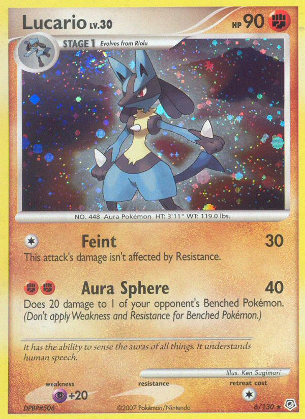 Lucario (6/130) [Diamond & Pearl: Base Set] - Comfy Hobbies