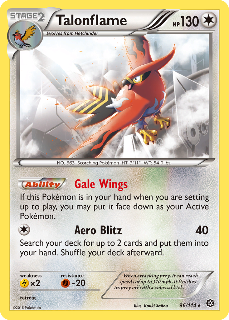 Talonflame (96/114) [XY: Steam Siege] - Comfy Hobbies