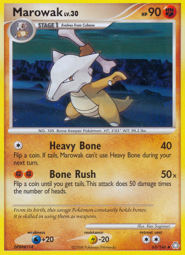 Marowak (63/146) [Diamond & Pearl: Legends Awakened] - Comfy Hobbies