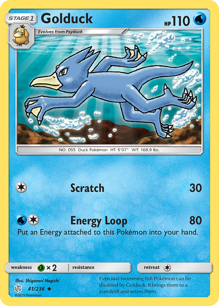 Golduck (41/236) [Sun & Moon: Cosmic Eclipse] - Comfy Hobbies