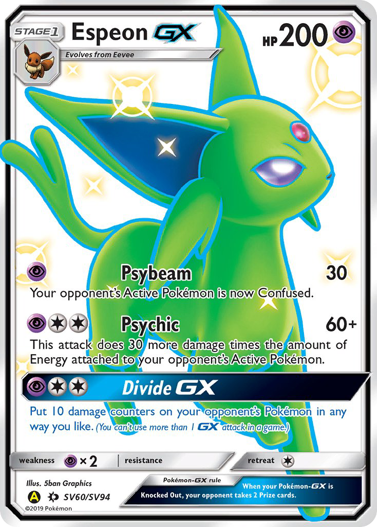 Espeon GX (SV60/SV94) [Sun & Moon: Hidden Fates - Shiny Vault] - Comfy Hobbies