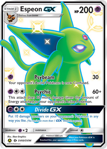 Espeon GX (SV60/SV94) [Sun & Moon: Hidden Fates - Shiny Vault] - Comfy Hobbies