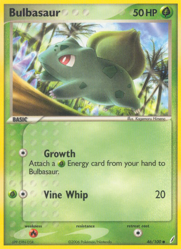 Bulbasaur (46/100) [EX: Crystal Guardians] - Comfy Hobbies