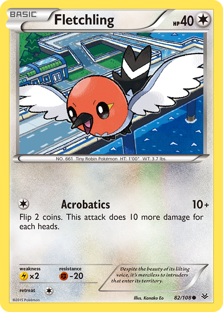 Fletchling (82/108) [XY: Roaring Skies] - Comfy Hobbies