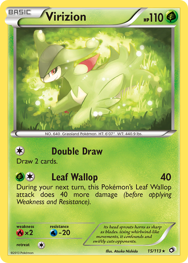 Virizion (15/113) [Black & White: Legendary Treasures] - Comfy Hobbies