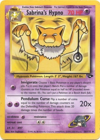 Sabrina's Hypno (56/132) [Gym Challenge Unlimited] - Comfy Hobbies
