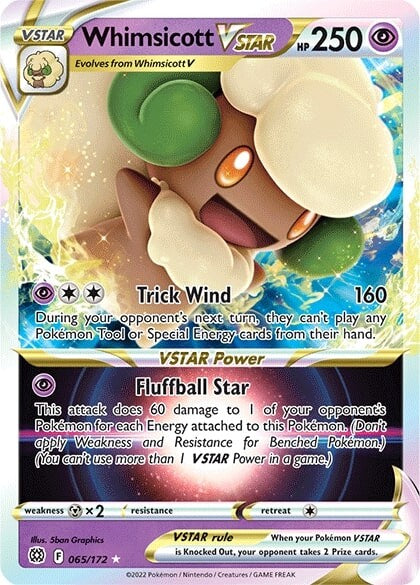 Whimsicott VSTAR (065/172) [Sword & Shield: Brilliant Stars] - Comfy Hobbies