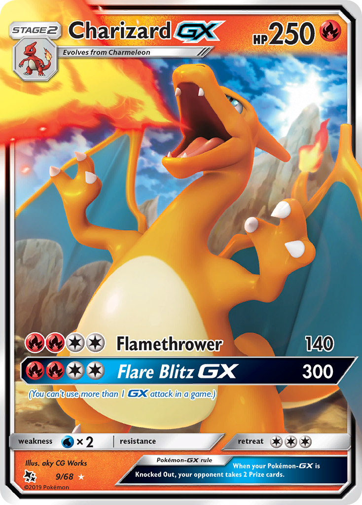 Charizard GX (9/68) [Sun & Moon: Hidden Fates] - Comfy Hobbies