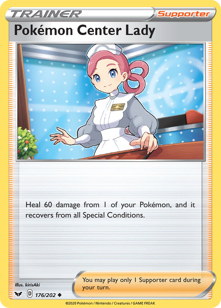 Pokemon Center Lady (176/202) [Sword & Shield: Base Set] - Comfy Hobbies