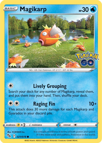 Magikarp (021/078) [Pokémon GO] - Comfy Hobbies