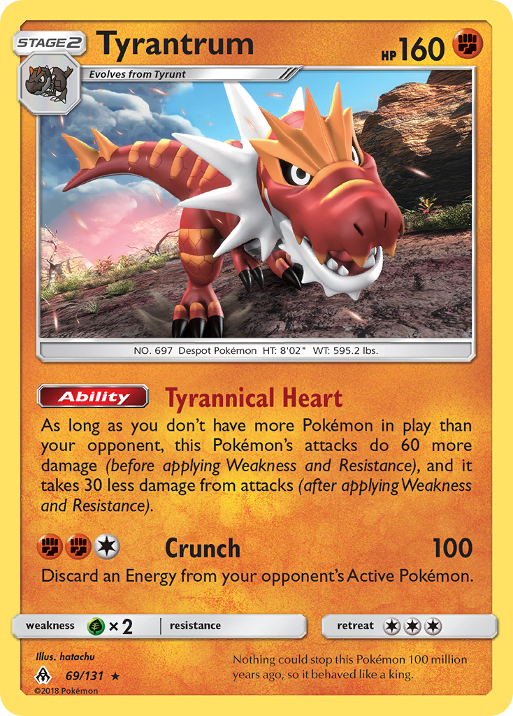 Tyrantrum (69/131) [Sun & Moon: Forbidden Light] - Comfy Hobbies