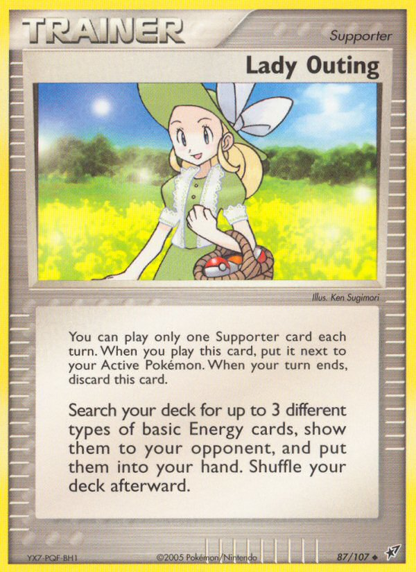 Lady Outing (87/107) [EX: Deoxys] - Comfy Hobbies