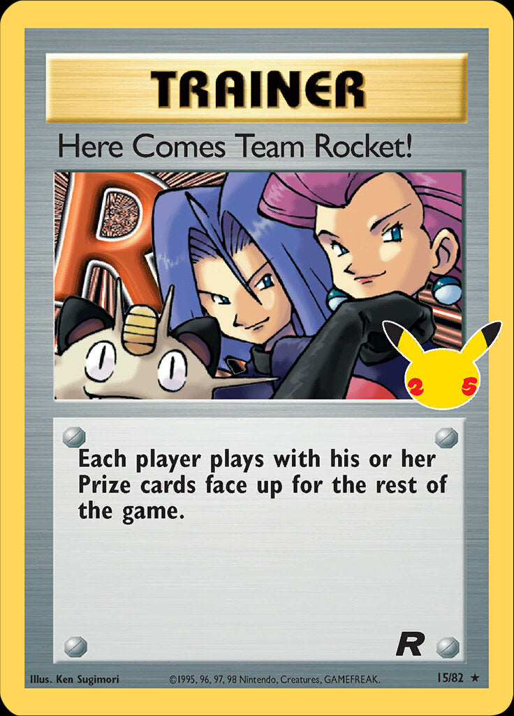 Here Comes Team Rocket! (15/82) [Celebrations: 25th Anniversary - Classic Collection] - Comfy Hobbies