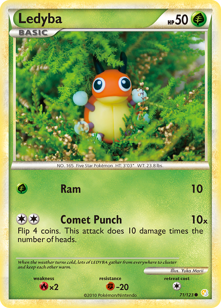 Ledyba (71/123) [HeartGold & SoulSilver: Base Set] - Comfy Hobbies