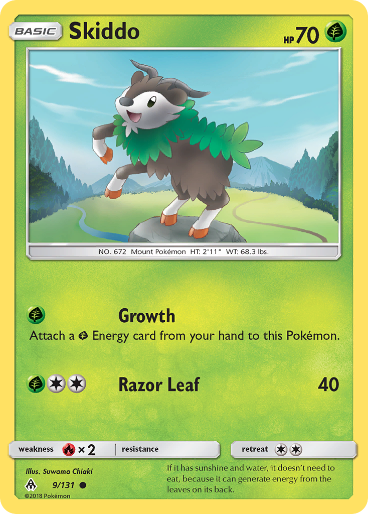 Skiddo (9/131) [Sun & Moon: Forbidden Light] - Comfy Hobbies