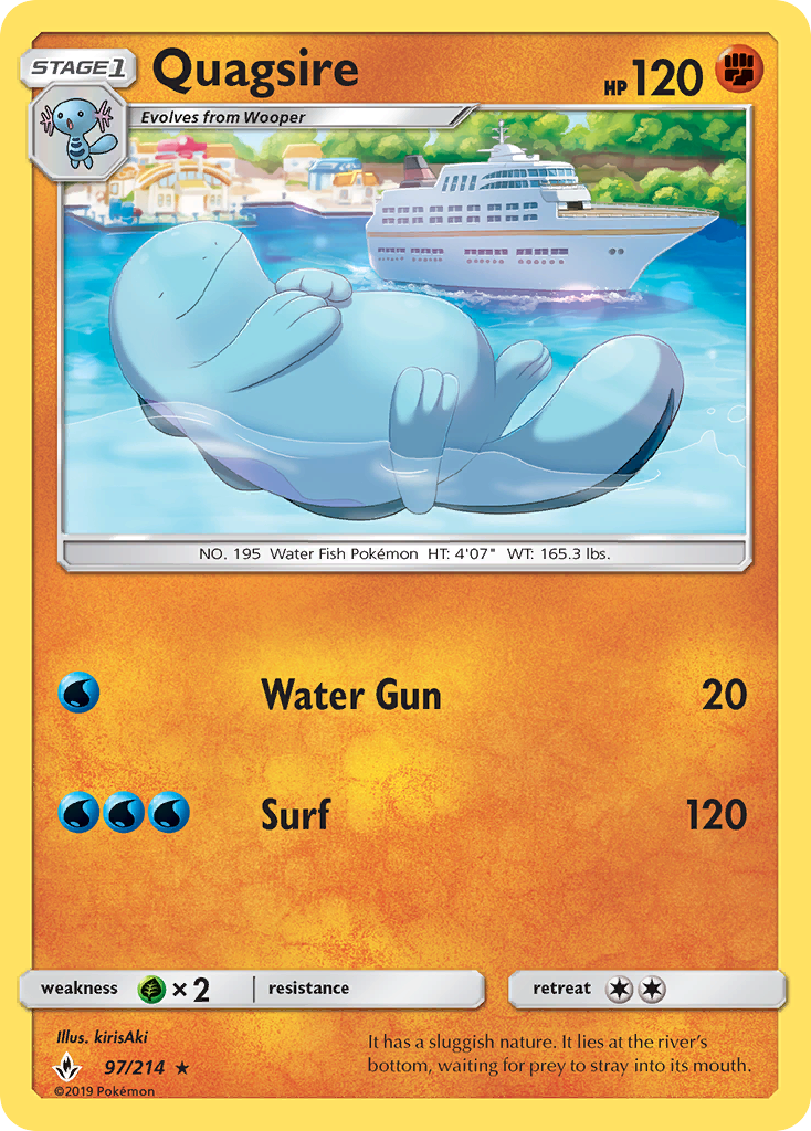 Quagsire (97/214) [Sun & Moon: Unbroken Bonds] - Comfy Hobbies