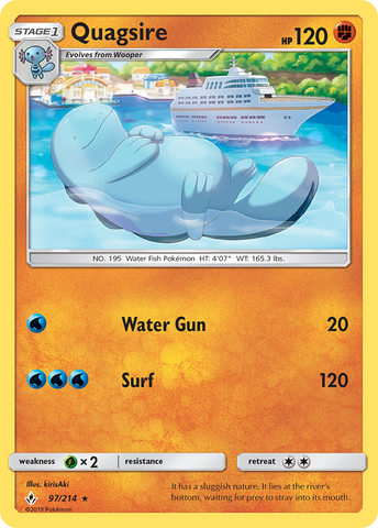 Quagsire (97/214) [Sun & Moon: Unbroken Bonds] - Comfy Hobbies
