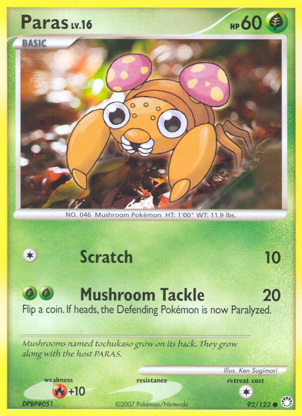 Paras (92/123) [Diamond & Pearl: Mysterious Treasures] - Comfy Hobbies