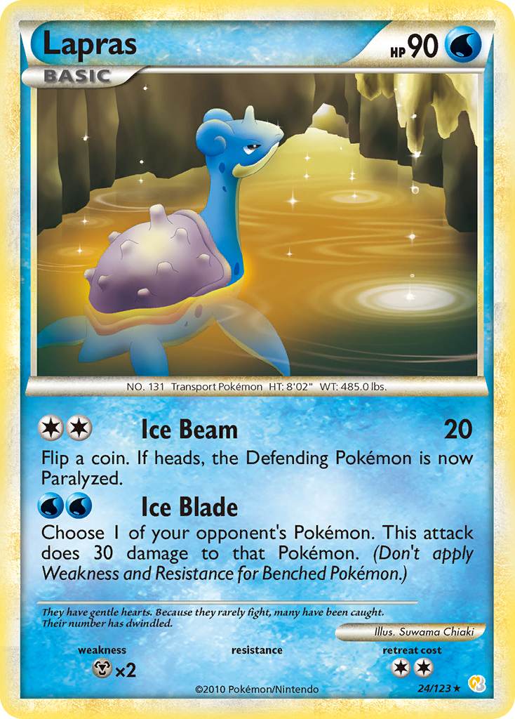 Lapras (24/123) [HeartGold & SoulSilver: Base Set] - Comfy Hobbies