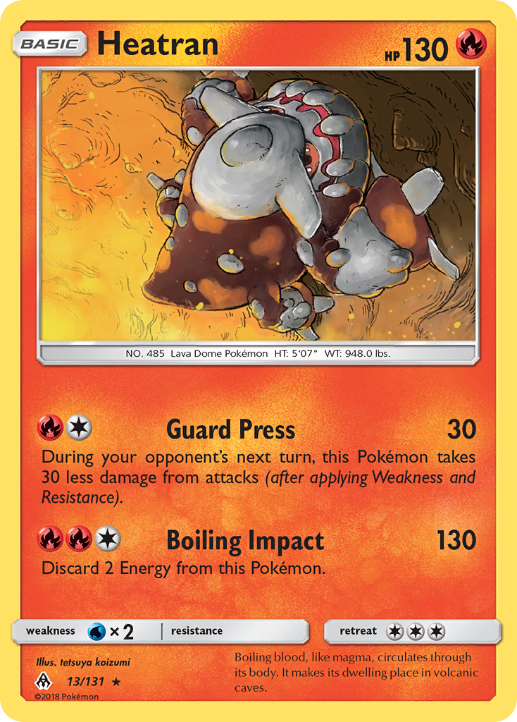 Heatran (13/131) [Sun & Moon: Forbidden Light] - Comfy Hobbies