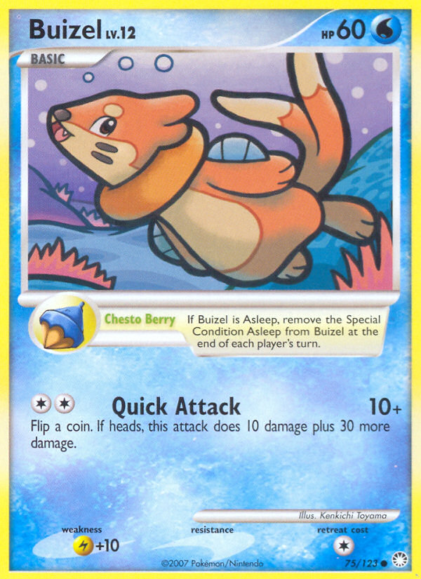 Buizel (75/123) [Diamond & Pearl: Mysterious Treasures] - Comfy Hobbies