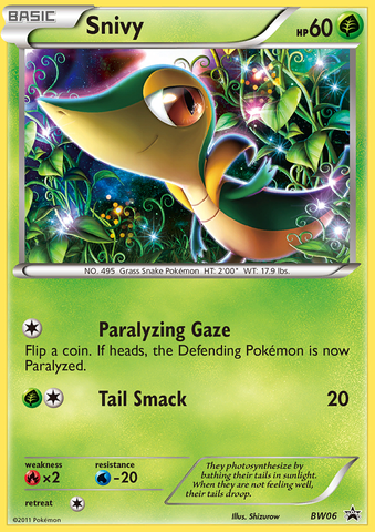 Snivy (BW06) [Black & White: Black Star Promos] - Comfy Hobbies
