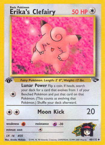 Erika's Clefairy (40/132) [Gym Challenge 1st Edition] - Comfy Hobbies