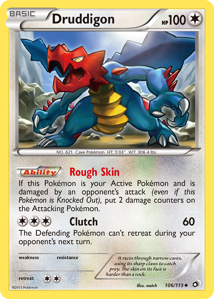 Druddigon (106/113) [Black & White: Legendary Treasures] - Comfy Hobbies