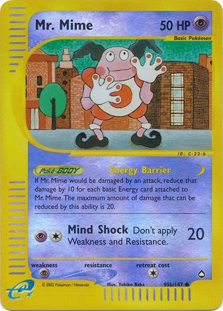 Mr Mime (95b/147) [Aquapolis] - Comfy Hobbies