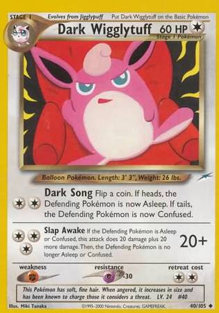 Dark Wigglytuff (40/105) [Neo Destiny Unlimited] - Comfy Hobbies