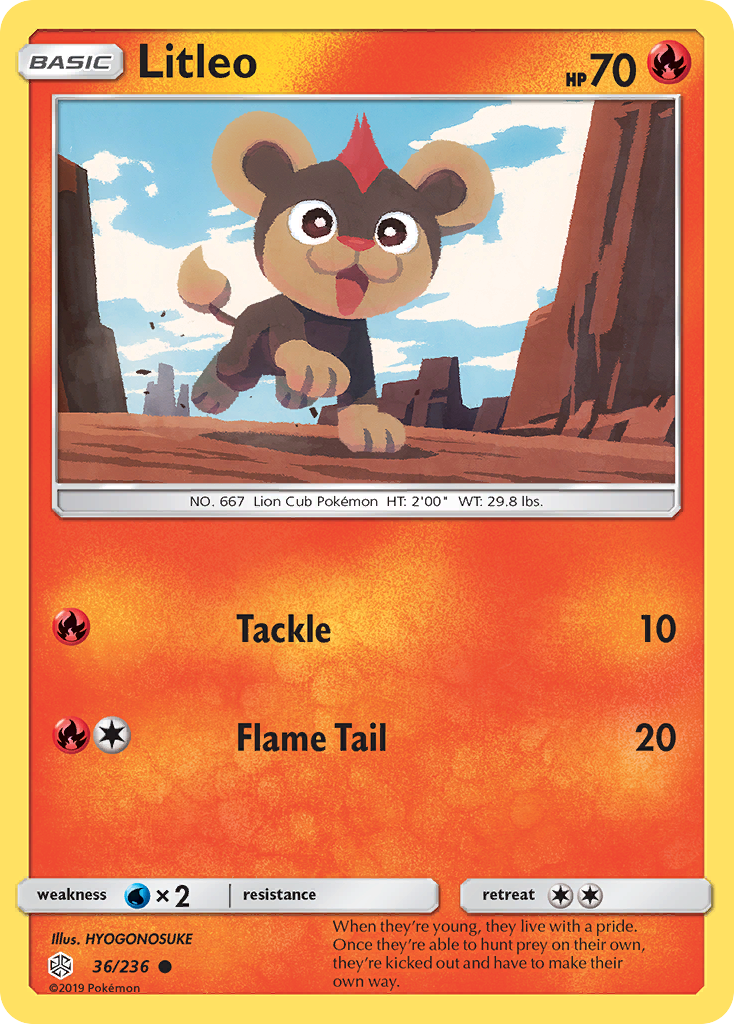 Litleo (36/236) [Sun & Moon: Cosmic Eclipse] - Comfy Hobbies