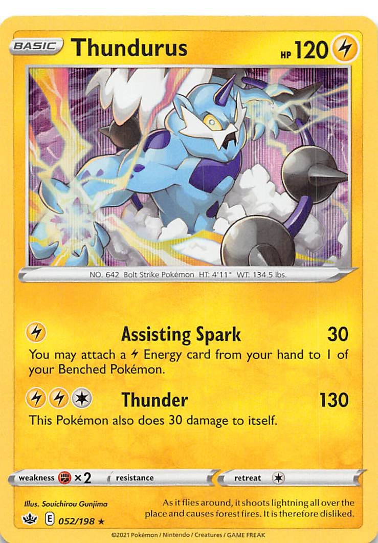 Thundurus (052/198) [Sword & Shield: Chilling Reign] - Comfy Hobbies