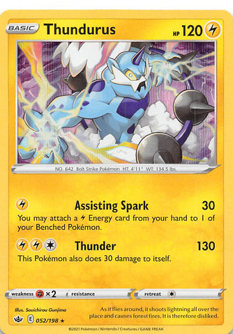 Thundurus (052/198) [Sword & Shield: Chilling Reign] - Comfy Hobbies