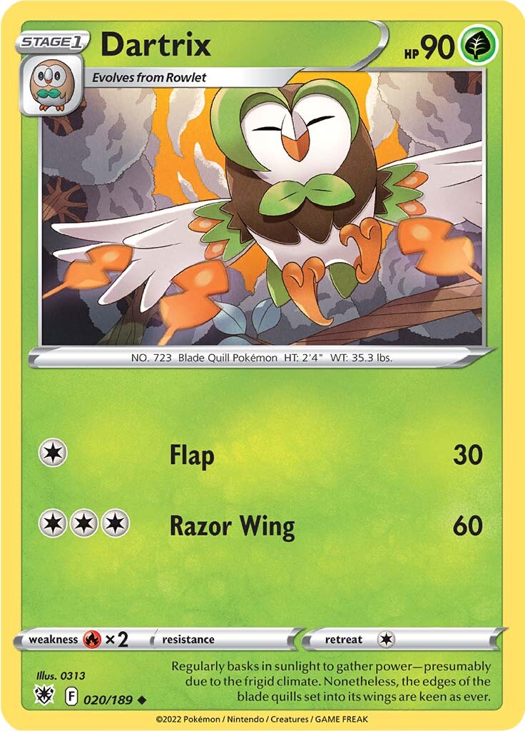 Dartrix (020/189) [Sword & Shield: Astral Radiance] - Comfy Hobbies