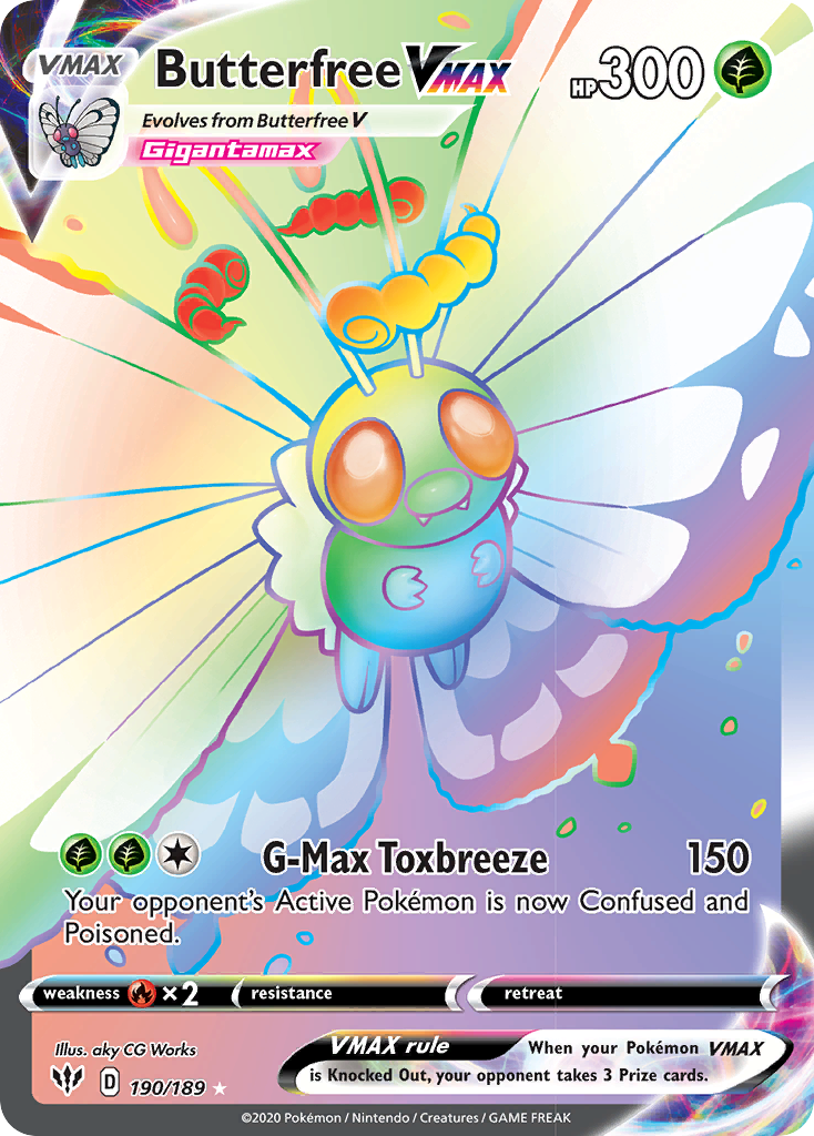 Butterfree VMAX (190/189) [Sword & Shield: Darkness Ablaze] - Comfy Hobbies