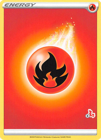 Fire Energy (Cinderace Stamp #8) [Battle Academy 2022] - Comfy Hobbies