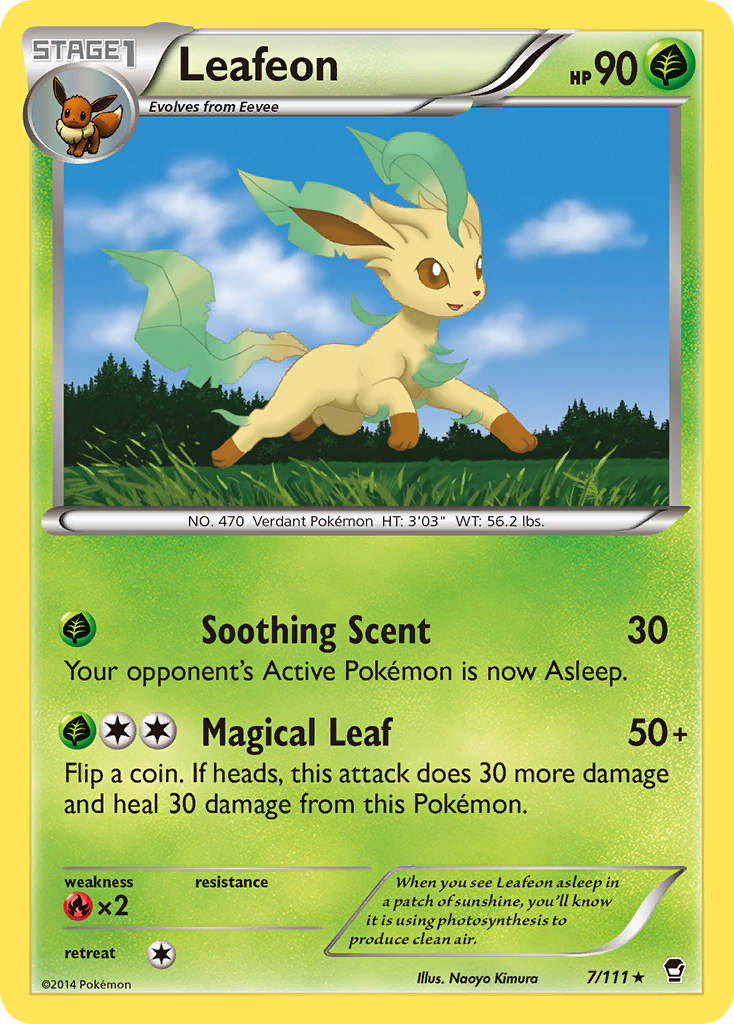 Leafeon (7/111) [XY: Furious Fists] - Comfy Hobbies