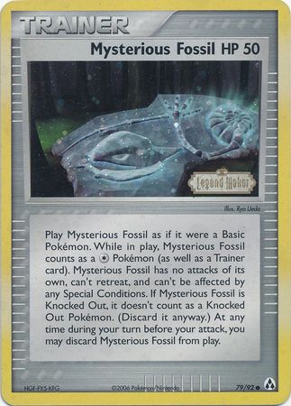 Mysterious Fossil (79/92) (Stamped) [EX: Legend Maker] - Comfy Hobbies