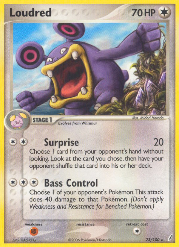 Loudred (23/100) [EX: Crystal Guardians] - Comfy Hobbies