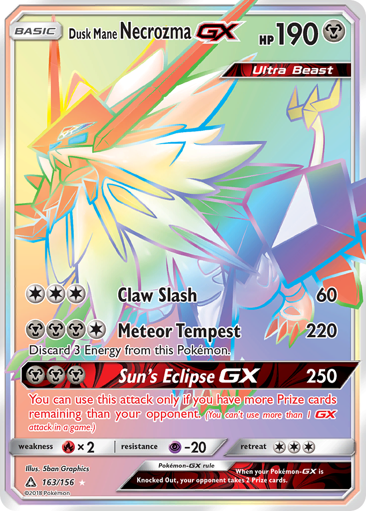 Dusk Mane Necrozma GX (163/156) [Sun & Moon: Ultra Prism] - Comfy Hobbies