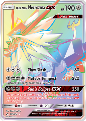 Dusk Mane Necrozma GX (163/156) [Sun & Moon: Ultra Prism] - Comfy Hobbies