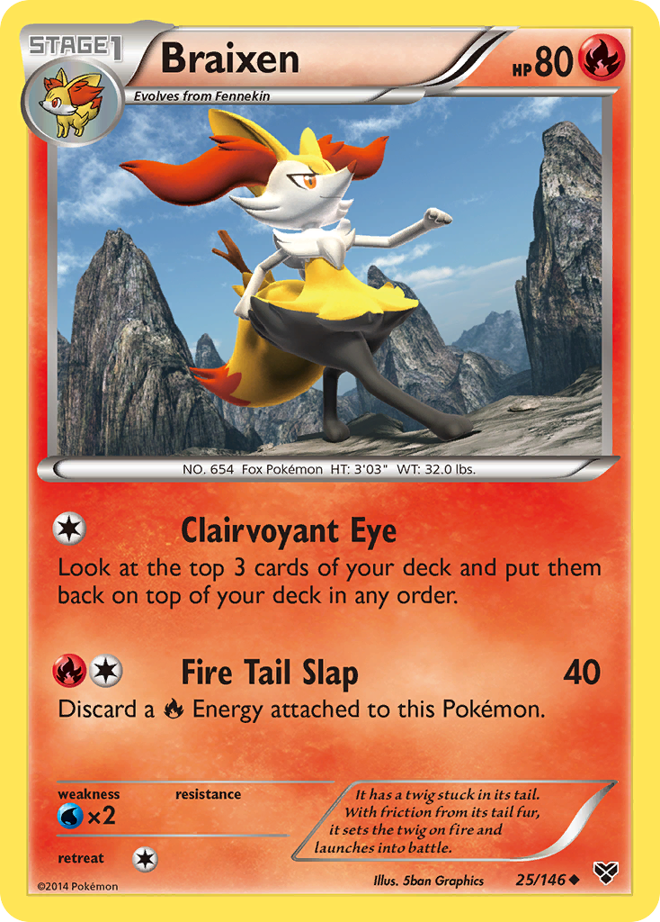 Braixen (25/146) [XY: Base Set] - Comfy Hobbies