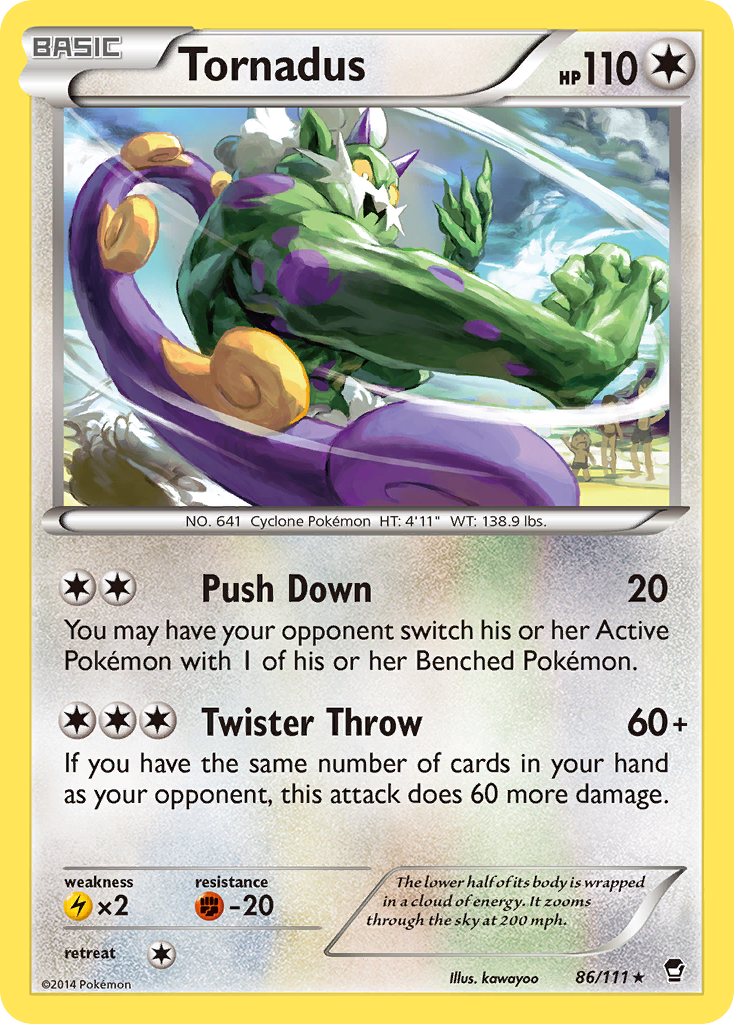 Tornadus (86/111) [XY: Furious Fists] - Comfy Hobbies