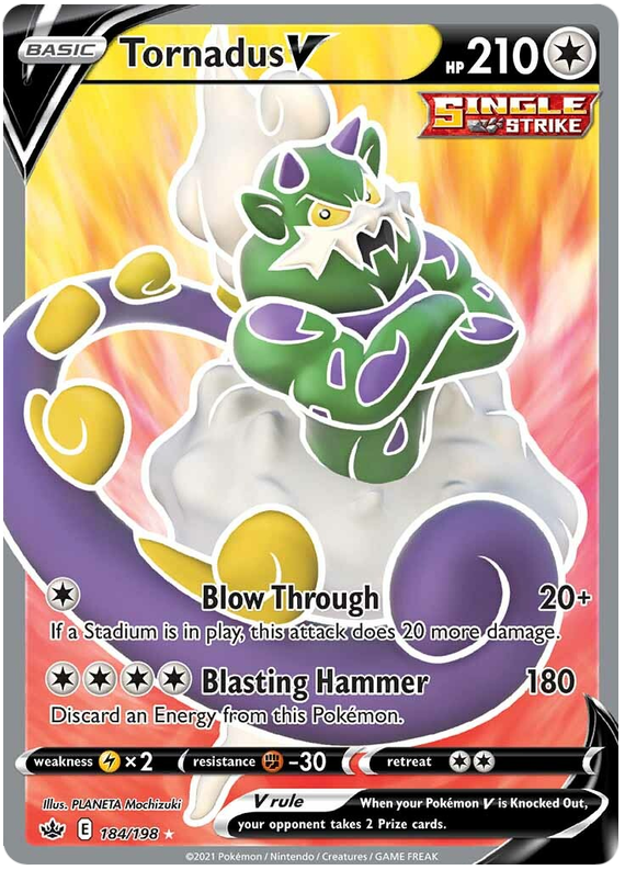 Tornadus V (184/198) [Sword & Shield: Chilling Reign] - Comfy Hobbies