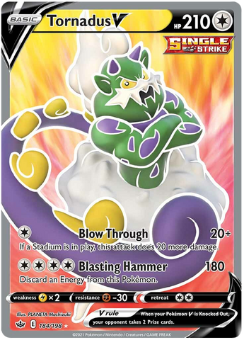 Tornadus V (184/198) [Sword & Shield: Chilling Reign] - Comfy Hobbies