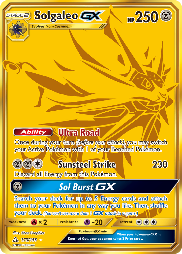 Solgaleo GX (173/156) [Sun & Moon: Ultra Prism] - Comfy Hobbies