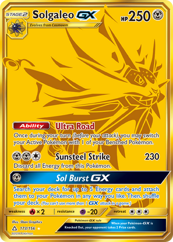 Solgaleo GX (173/156) [Sun & Moon: Ultra Prism] - Comfy Hobbies