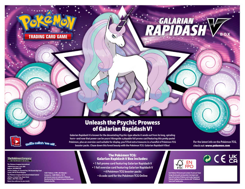 Sword & Shield: Battle Styles - Galarian Rapidash V Box - Comfy Hobbies